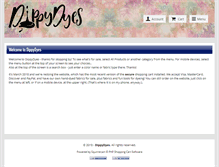 Tablet Screenshot of dippydyes.com